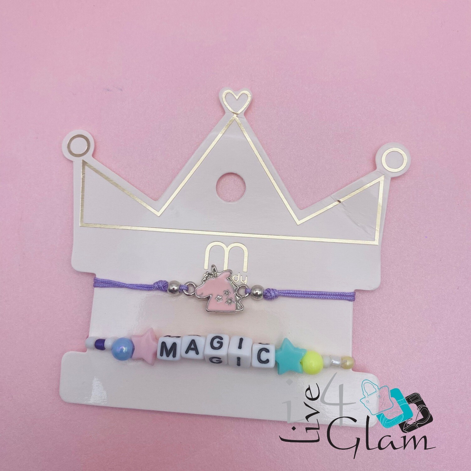M Magic 2pcs Pull String Bracelet
