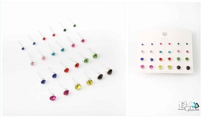 Multicolor 12pcs Stud Earring Set