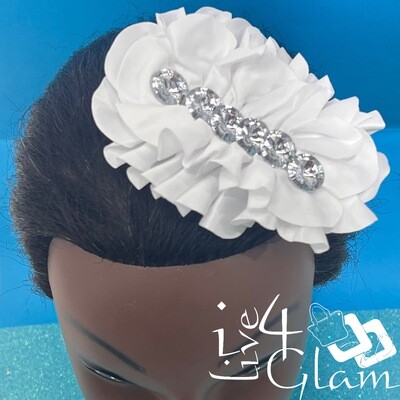 White CZ Hair Clip