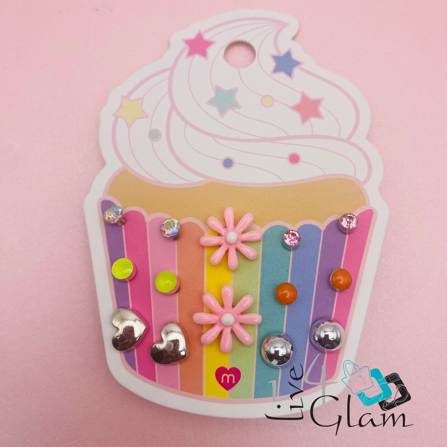 Cupcake 7 pcs Earring Set