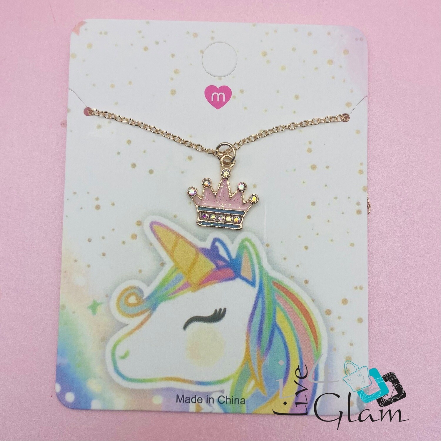 Pink Princess Crown Fashion Chain