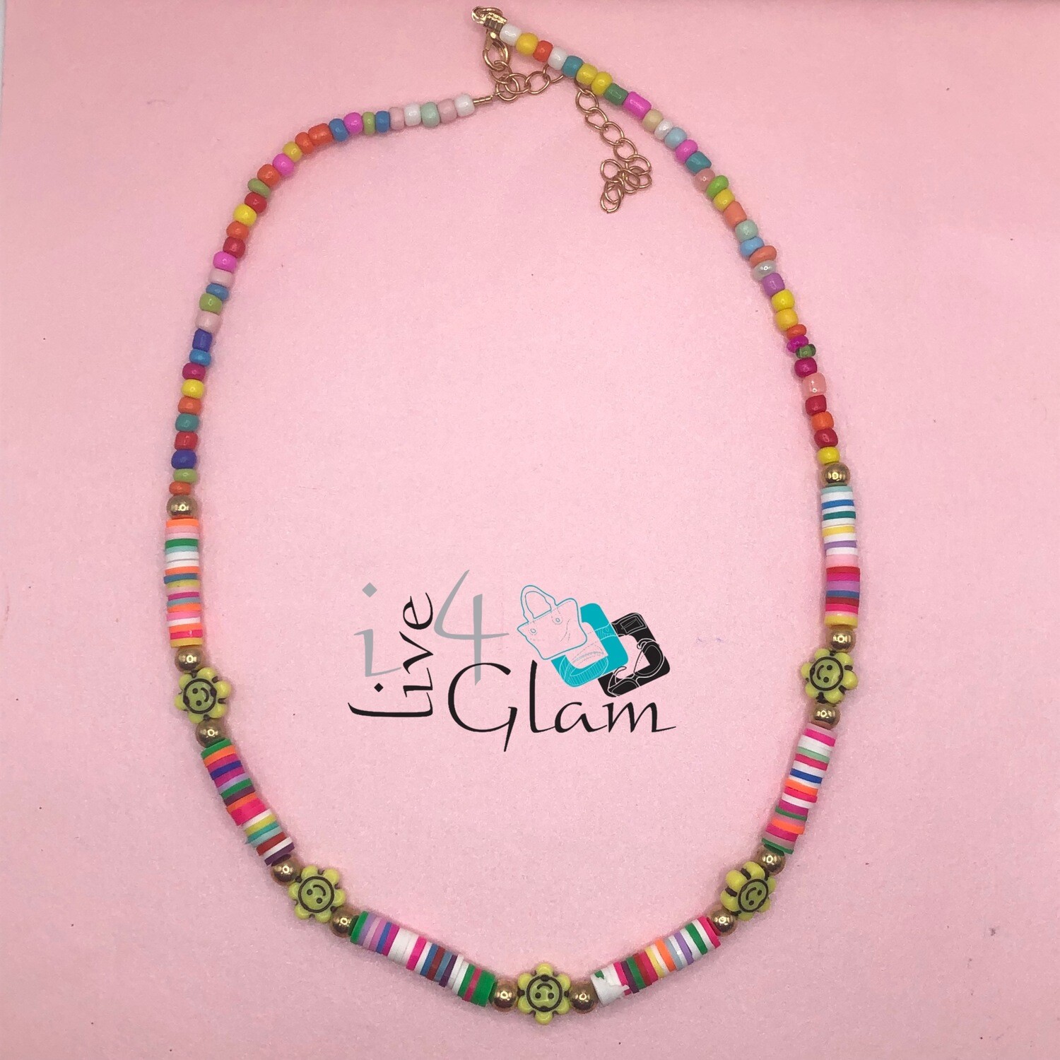 Beaded Necklace, Style: Flower