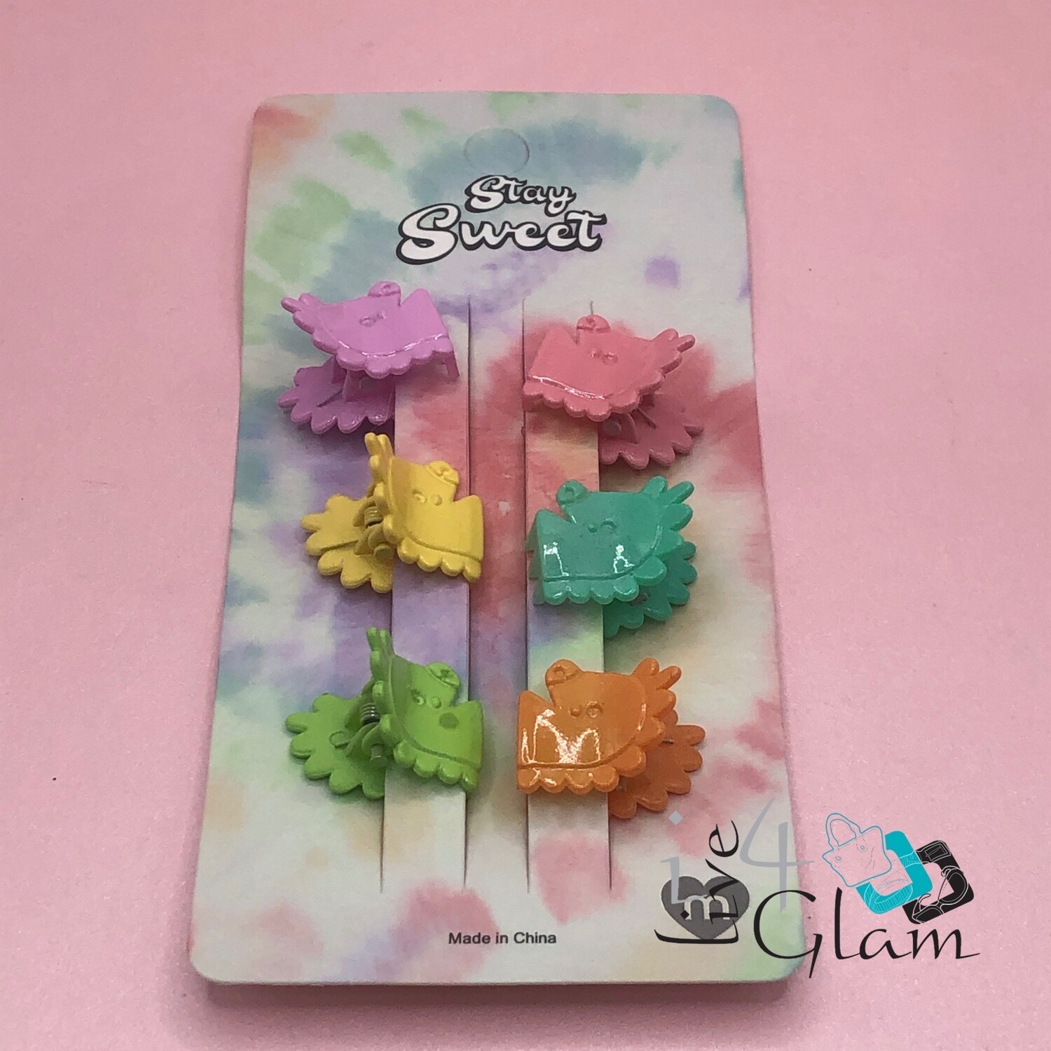 6pk Unicorn Claw Clip