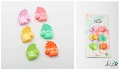 6pk Unicorn Claw Clip