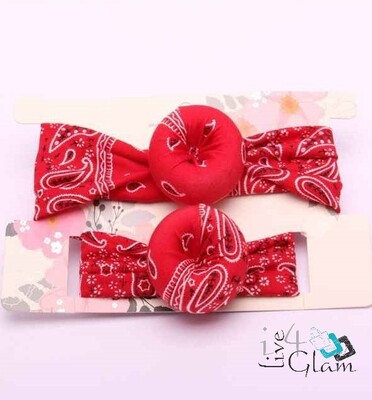 Mother  Daughter Bandanna  Knot