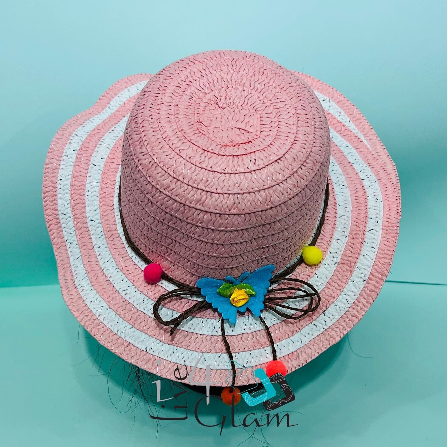 Kid&#39;s Butterfly Beach Hat, Color: Pink