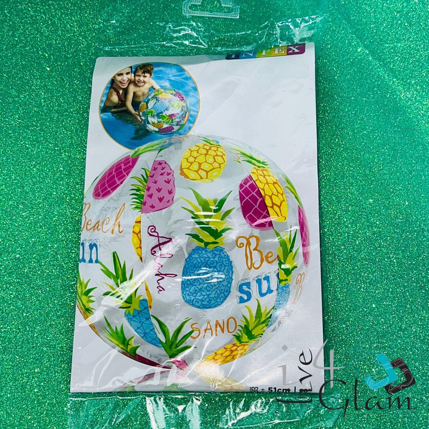 Inflatable Beach Ball, Style: Pineapple