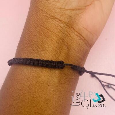 Morse Code Pull String Bracelet