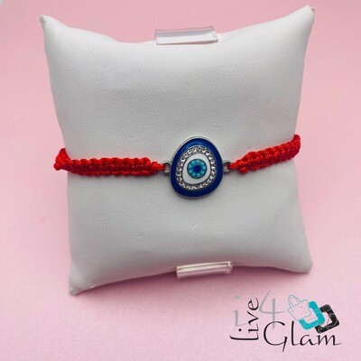 Large Evil Eye String Bracelet