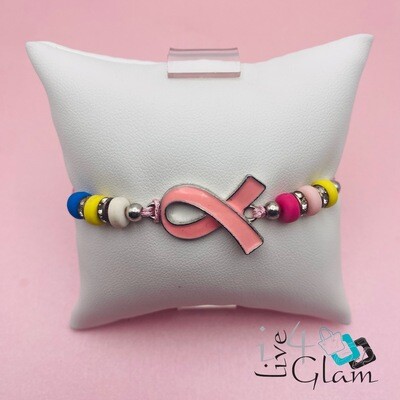 Breast Cancer String Bracelet