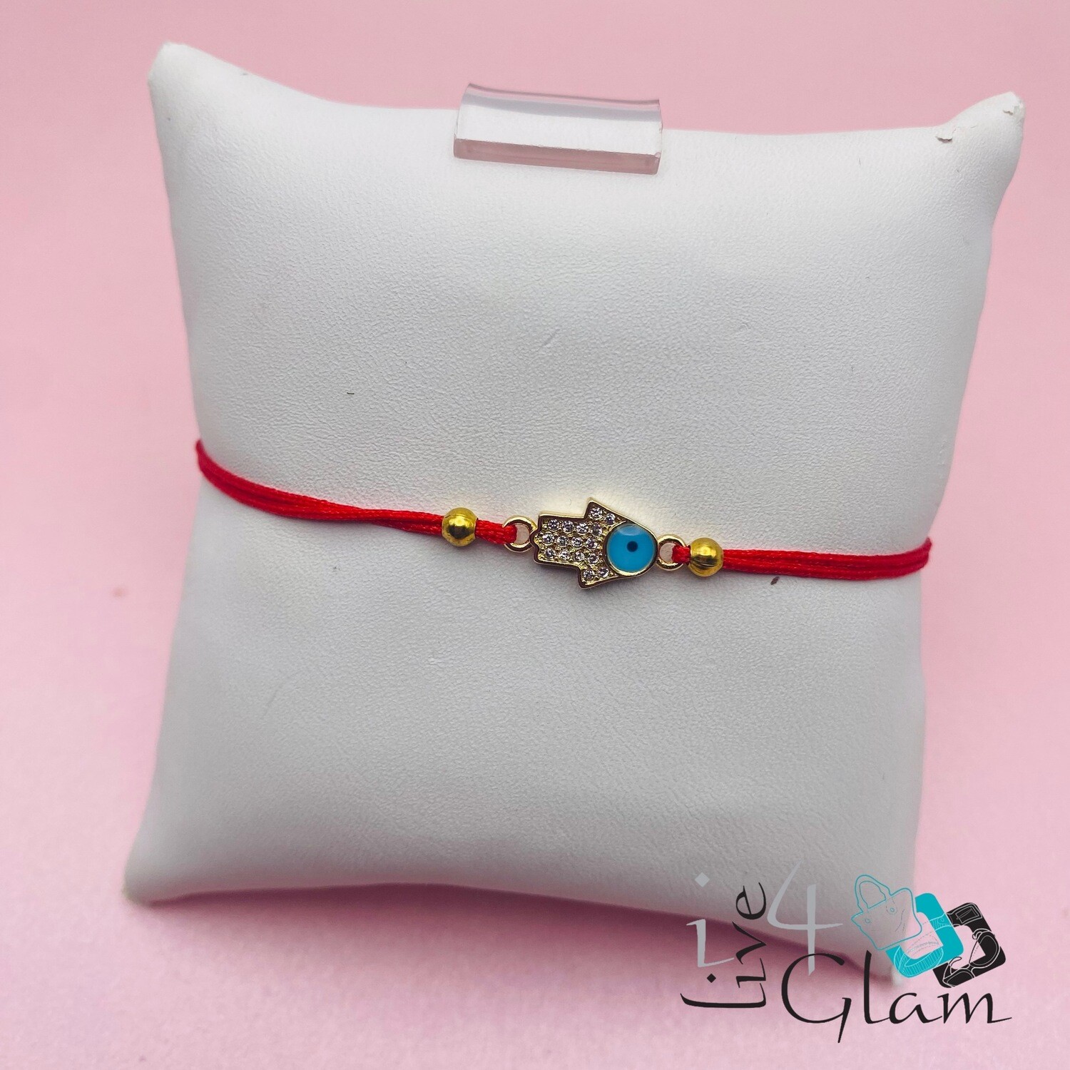 Hamsa Hand Red Pull String DZ Bracelet