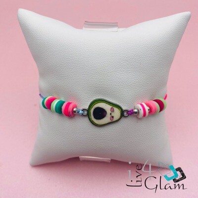 Avocado Pull String Bracelet