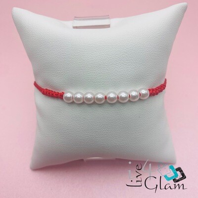 8 Pearl Pull String Bracelet