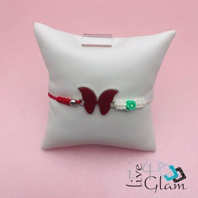 Butterfly String Flower Bracelet