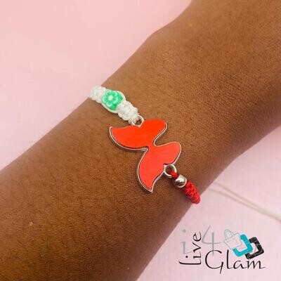 Butterfly String Flower Bracelet