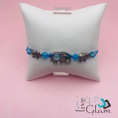 Elephant Coloured Stone String Bracelet