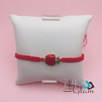 Apple Pull String Bracelet