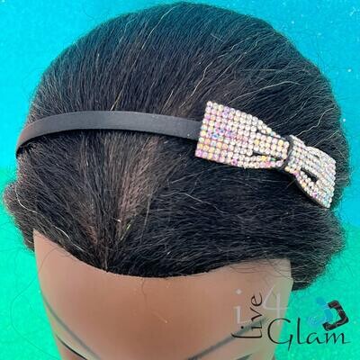 Crystal Bow Silicone Headband