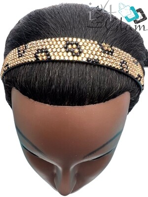 Broad Crystal Headband Small