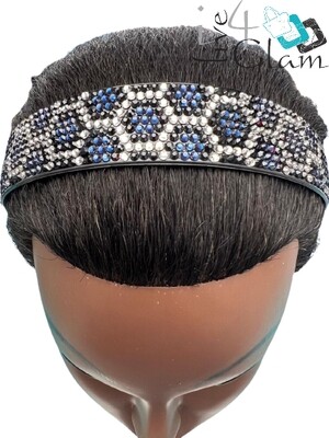 Broad Crystal Headband Medium