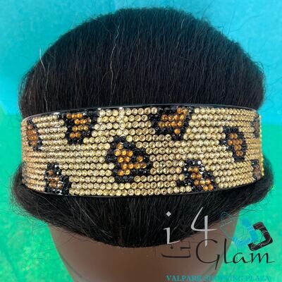 Broad Crystal Headband Large