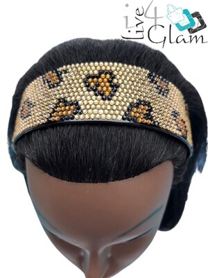 Broad Crystal Headband Large