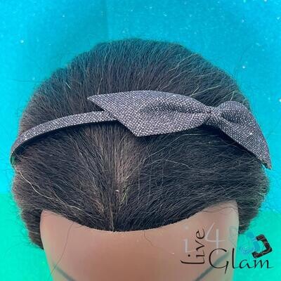 Bow Glitter Fabric Headband