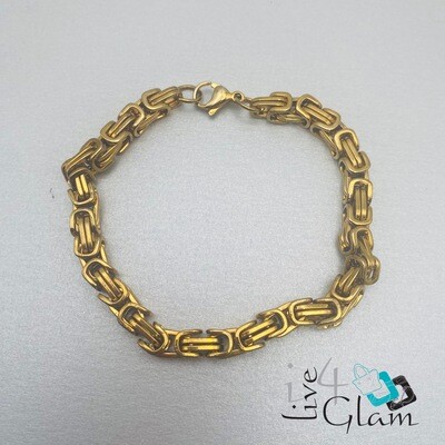 Stainless Steel Medium Byzantine Hand Band