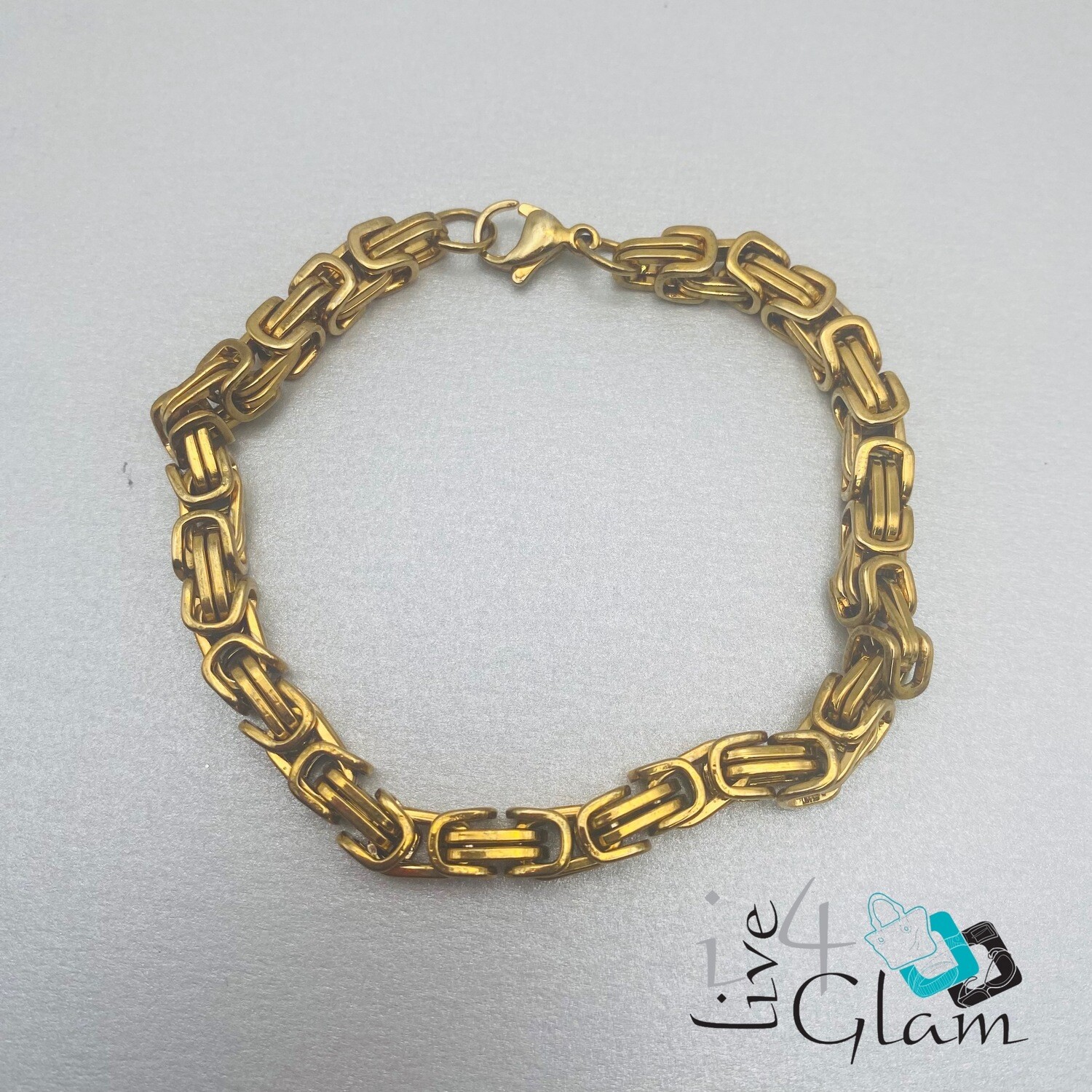 Stainless Steel Medium Byzantine Hand Band