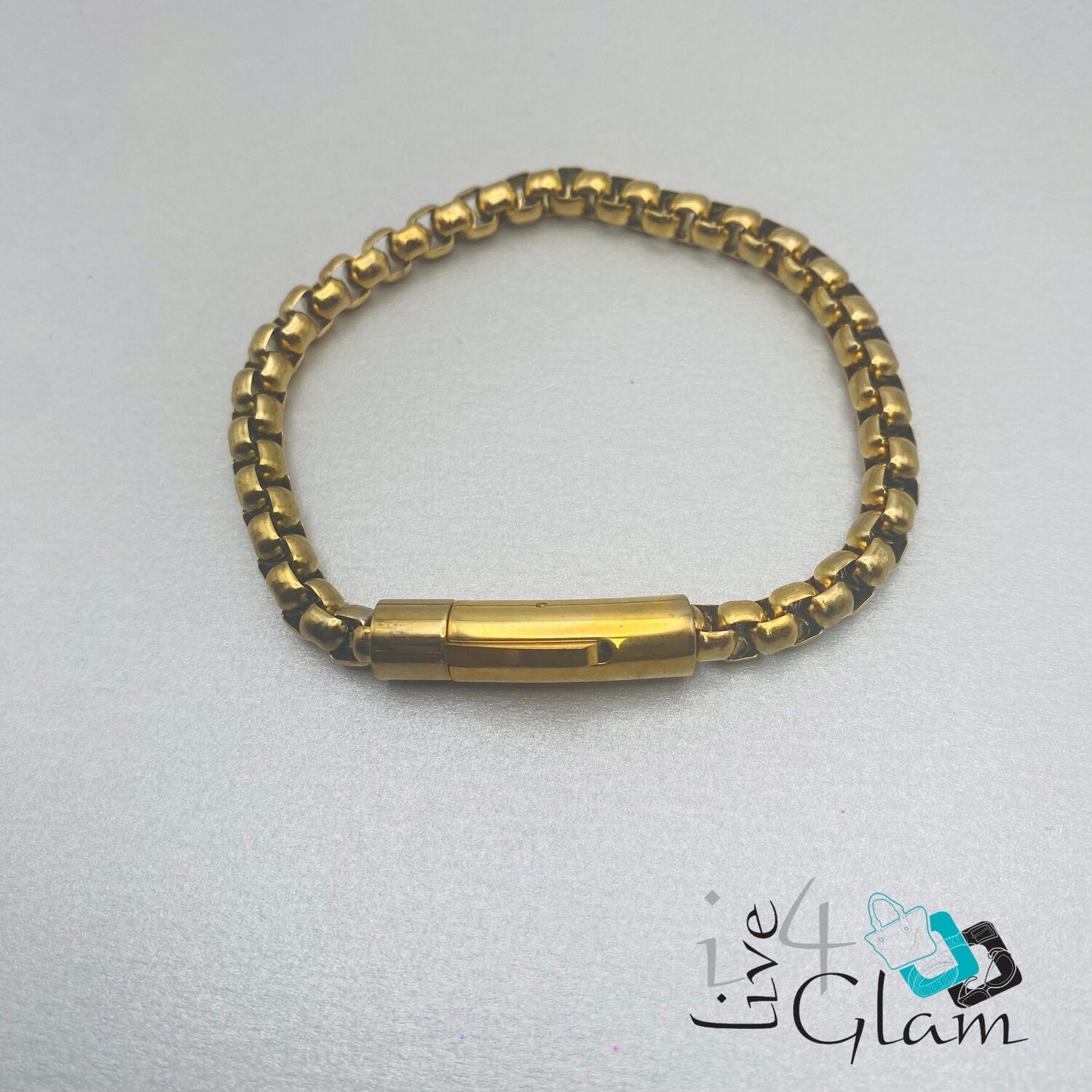 Stainless Steel Mirror Link Hand Band
