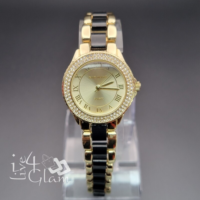 Gino Milano Ladies Watch Black Gold