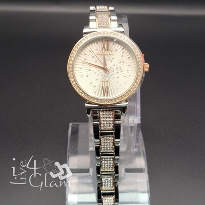 Women&#39;s Round Face CZ Watch