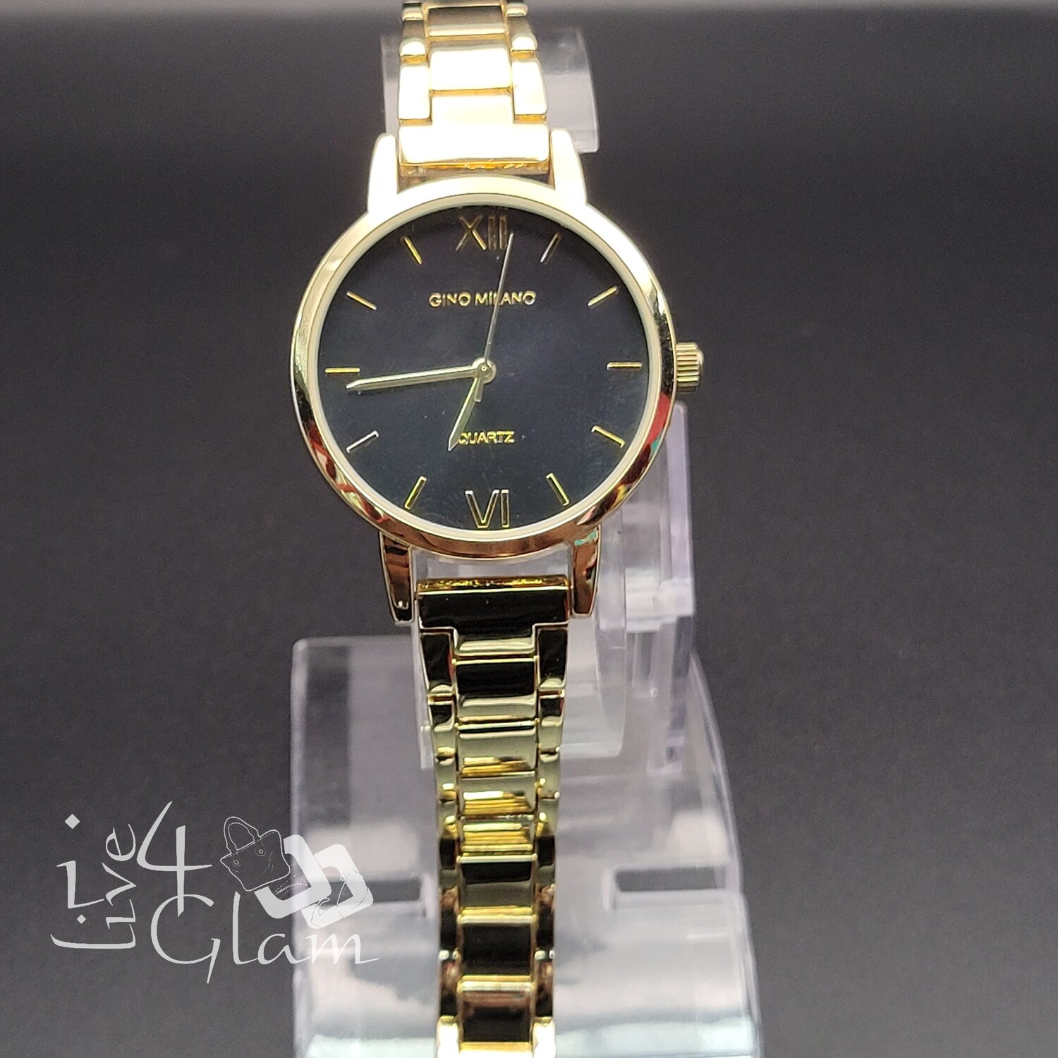 Round Plain Face, Color: Gold/Black