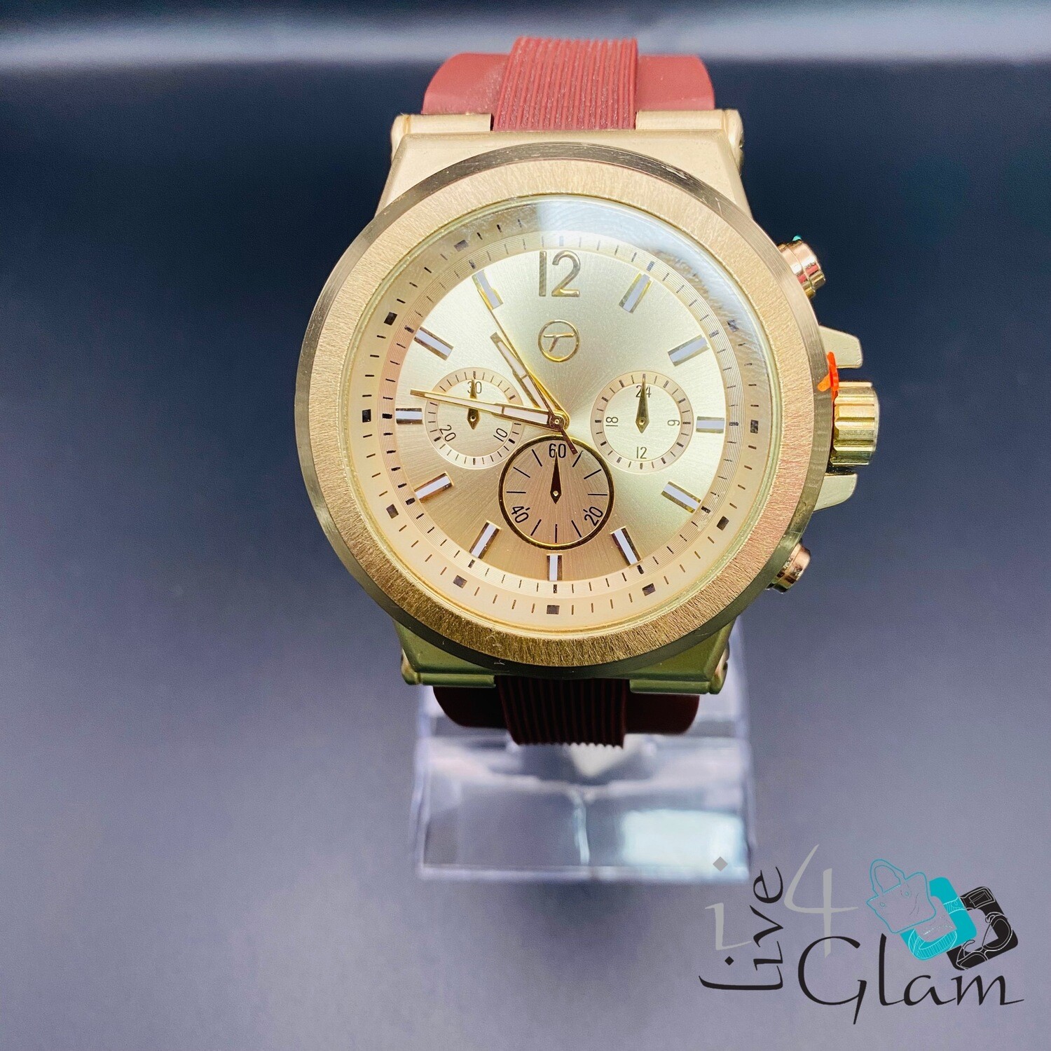 3 Dial Face Watch