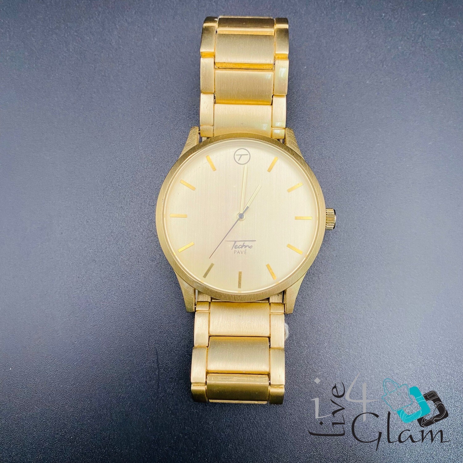Matte Gold Plain , Color: Gold/Gold
