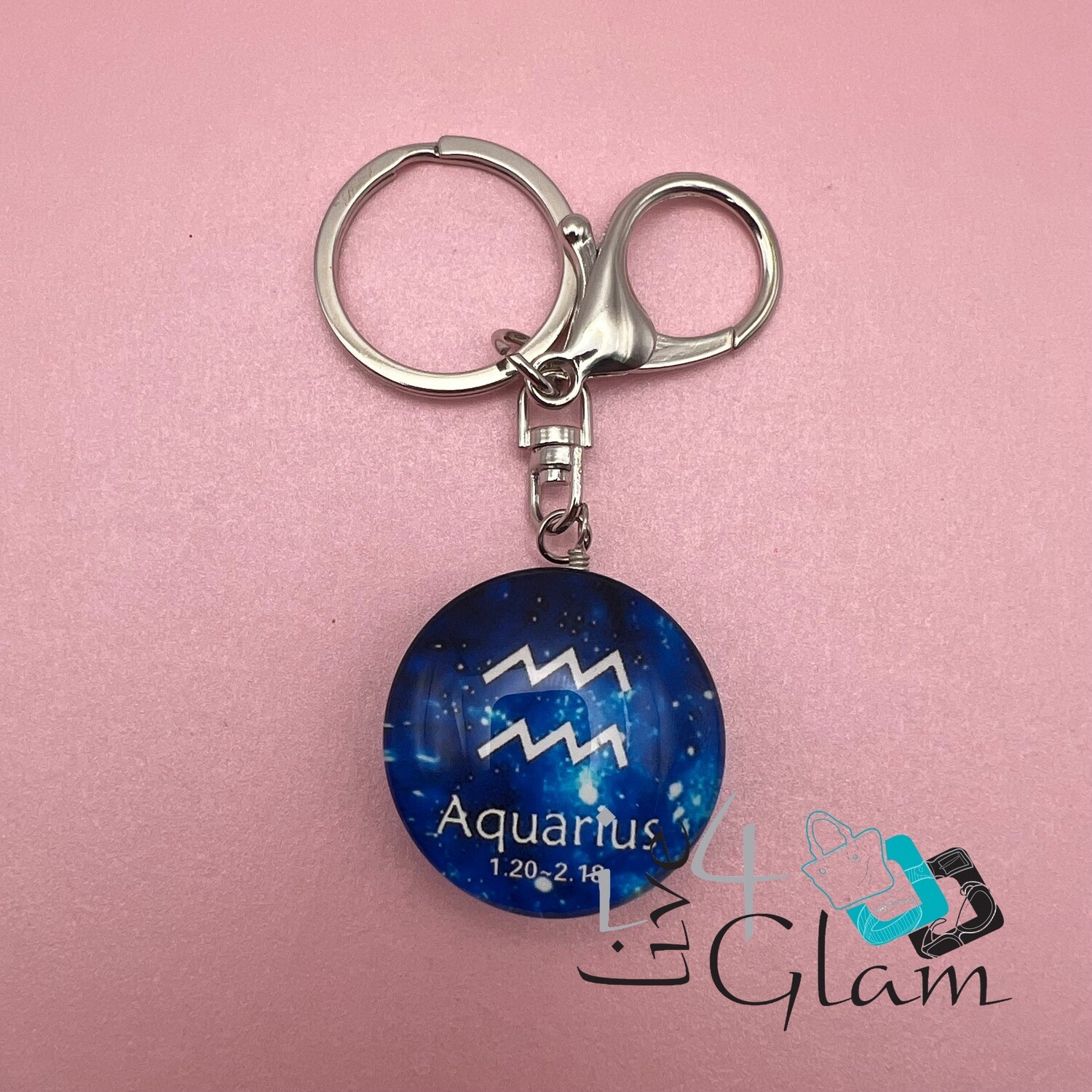 Horoscope Aquarius Keychain