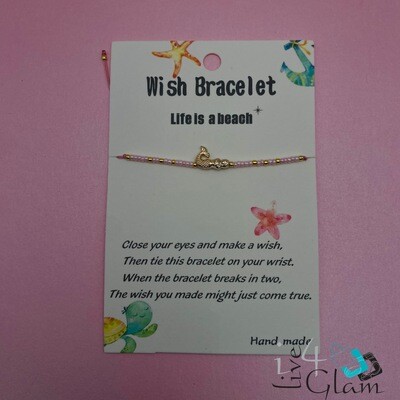 Wish Mermaid Pull String Bracelet