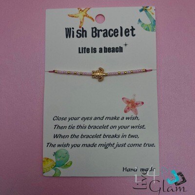 Wish Turtle Pull String Bracelet