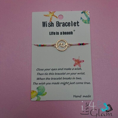 Wish Wave Pull String Bracelet