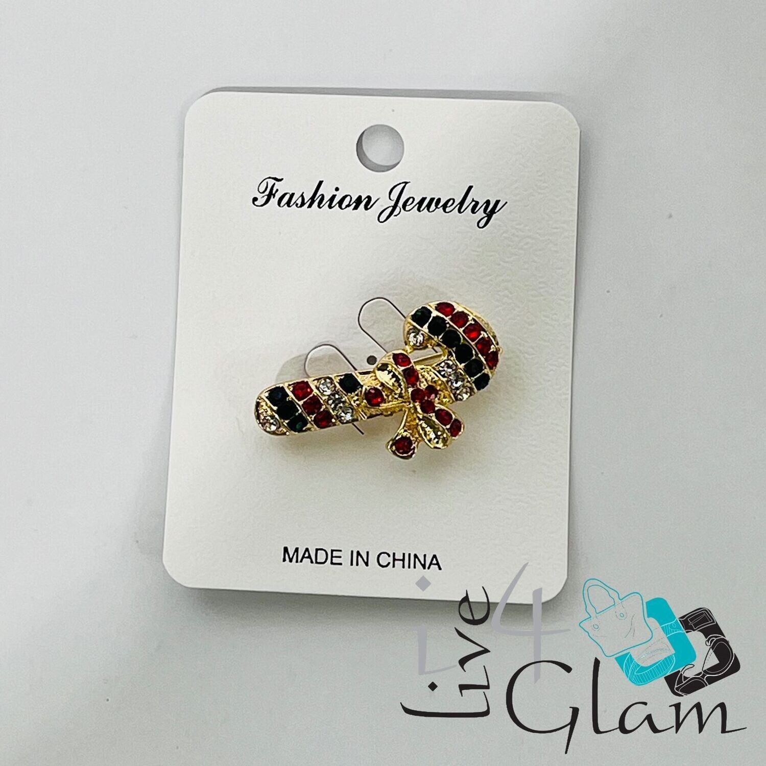 Candy Cane Broach