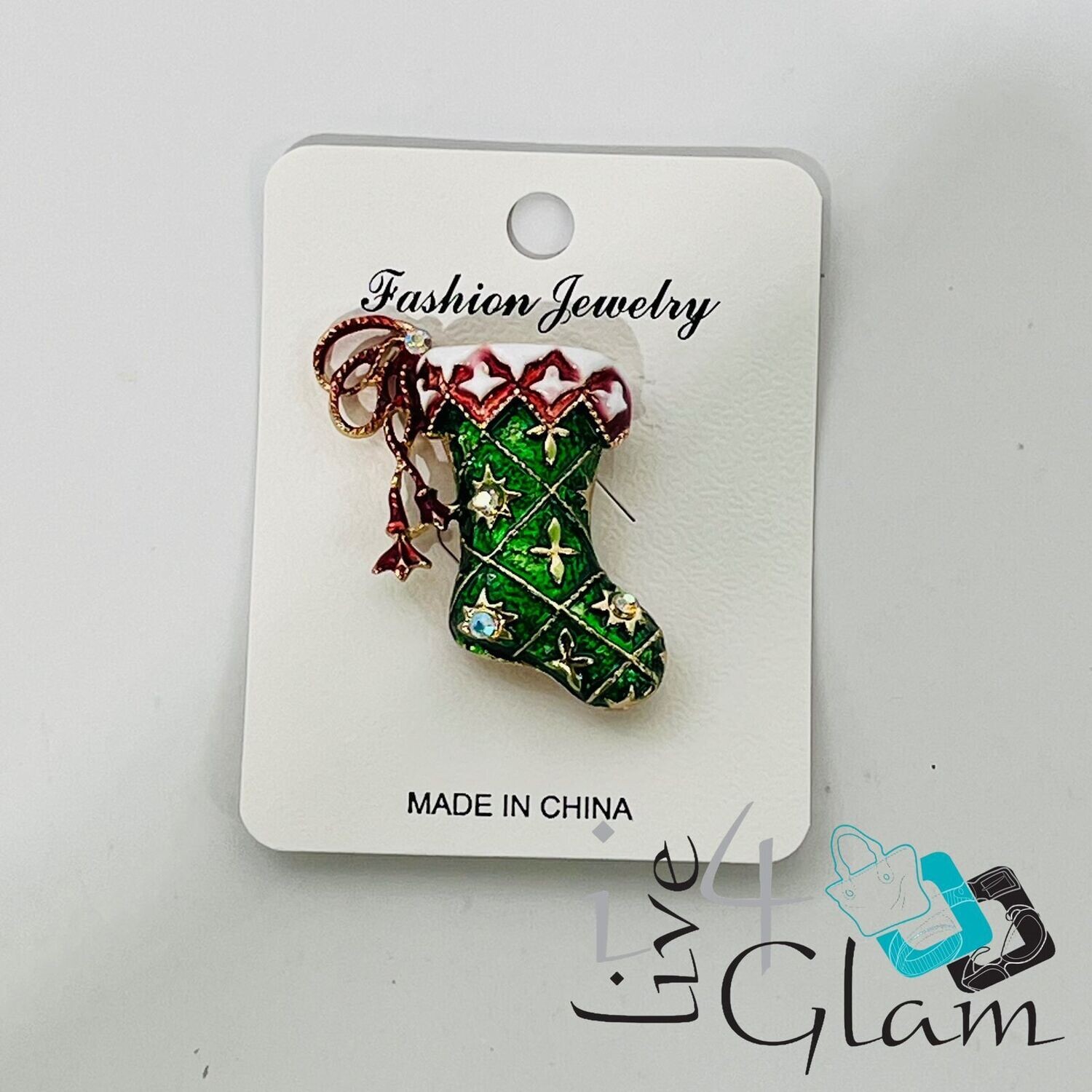 Christmas Stocking Broach