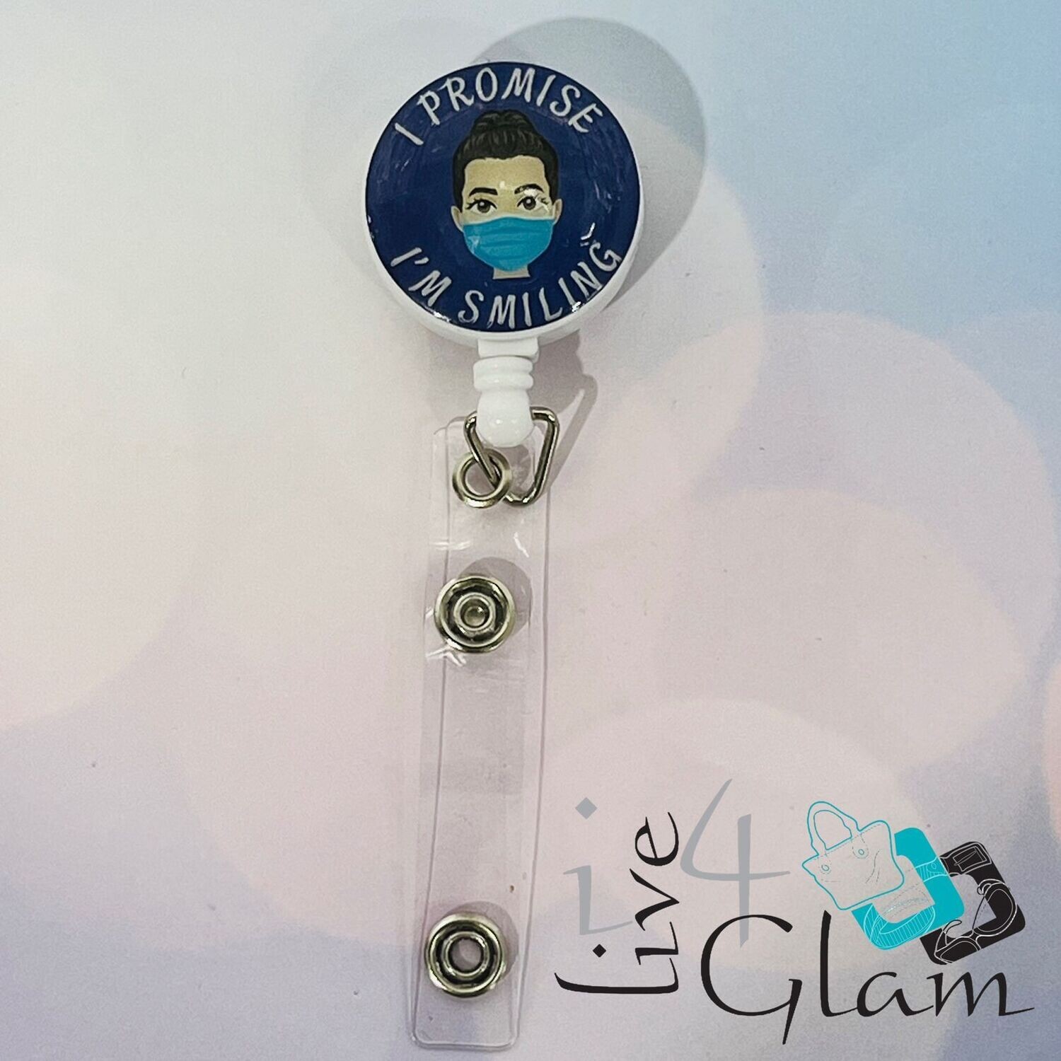 Retractable Badge Clip I&#39;m Smiling Nurse 2