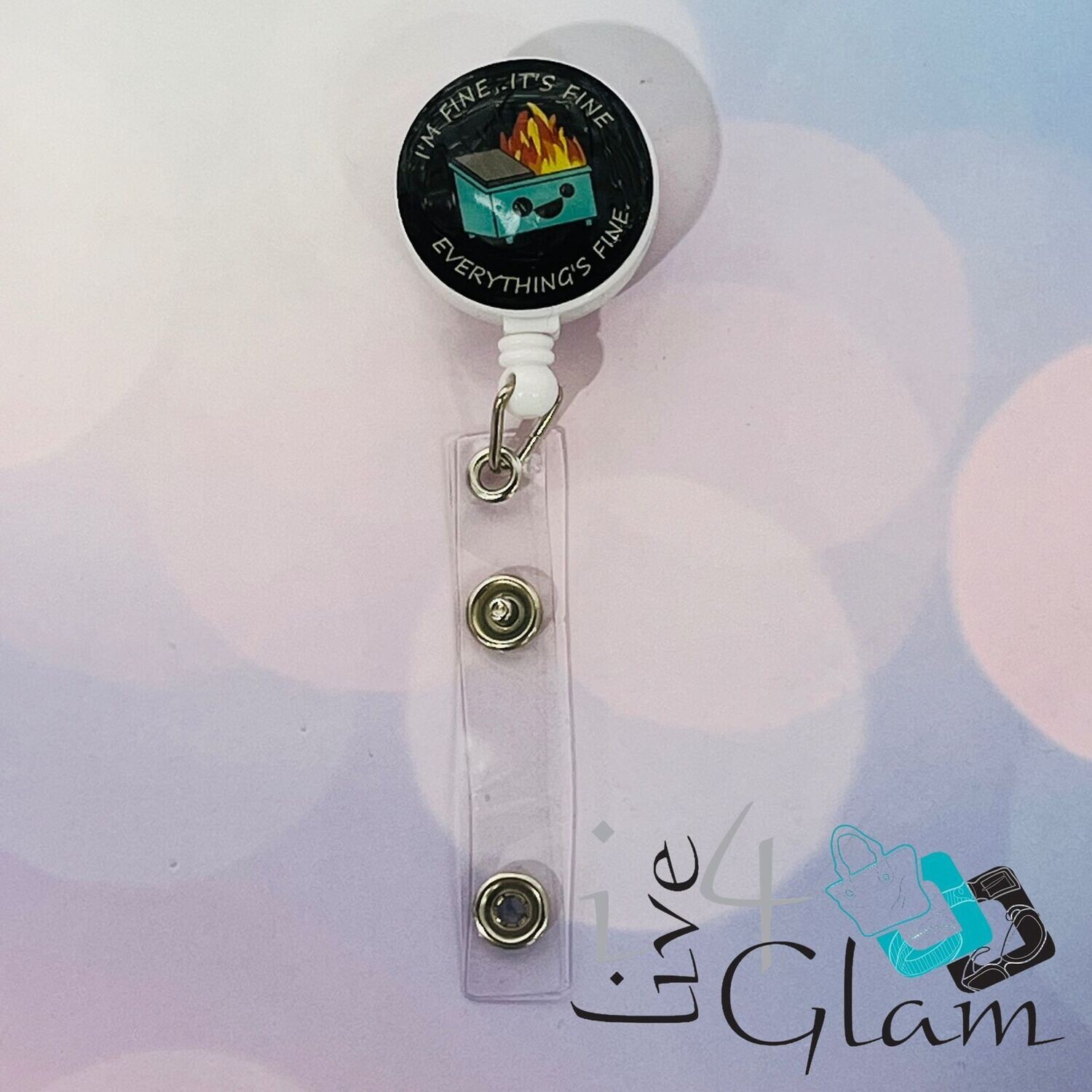 Retractable Badge Clip Everything&#39;s Fine