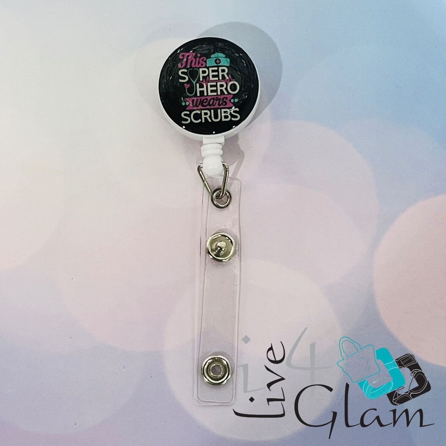 Retractable Badge Clip This Superhero