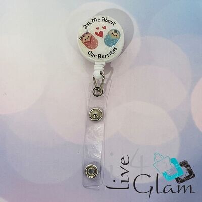 Retractable Badge Clip Burritos