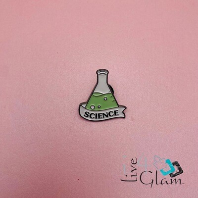 Science Pin Flask w Science Ribbon