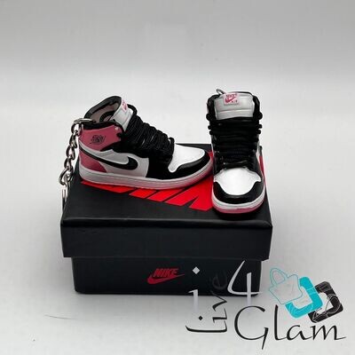 Pair Jordan Shoe Keychain Dusty Pink