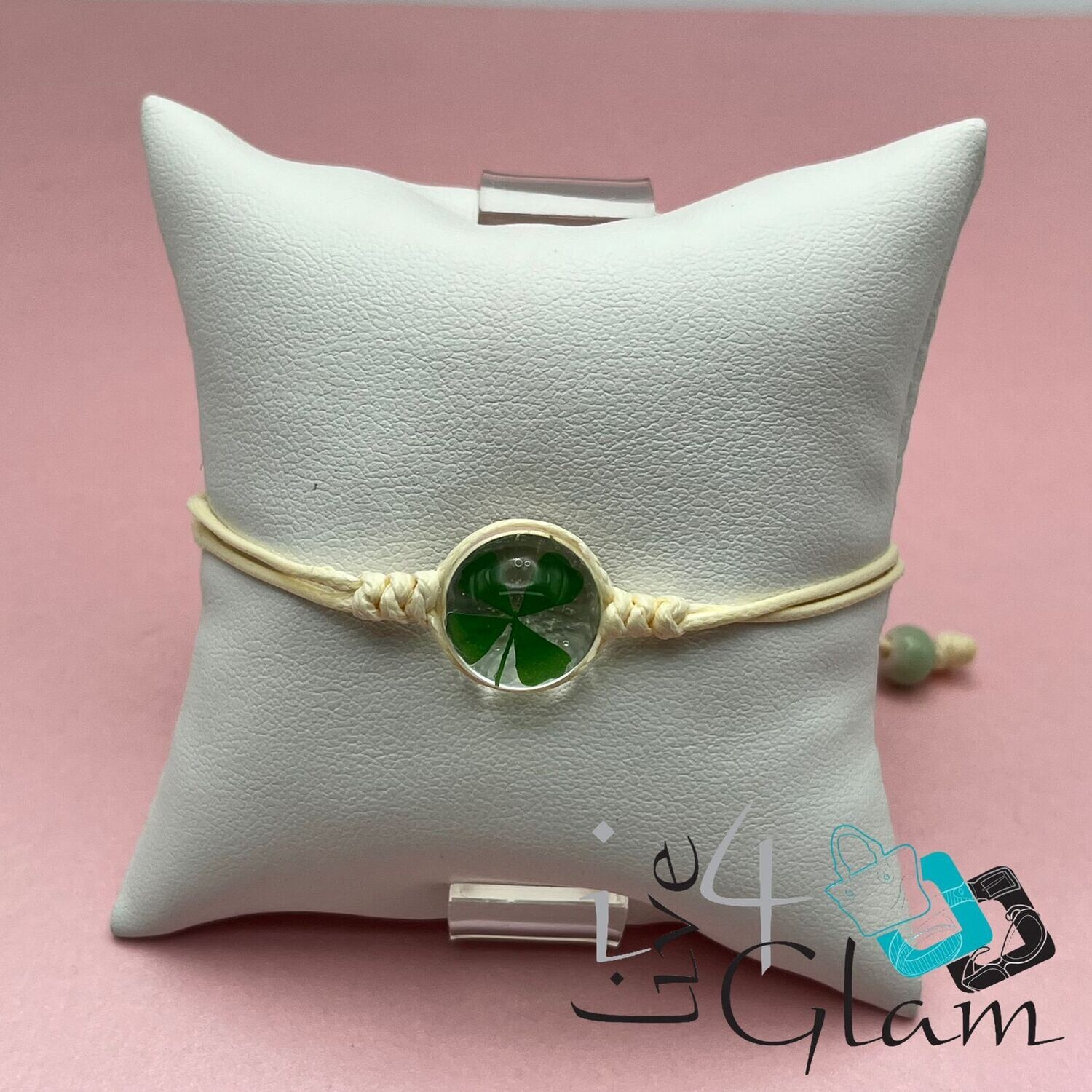 Four Leaf Clover Pull String Bracelet