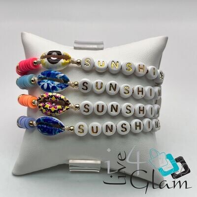 Sunshine Beaded Pull String Bracelet