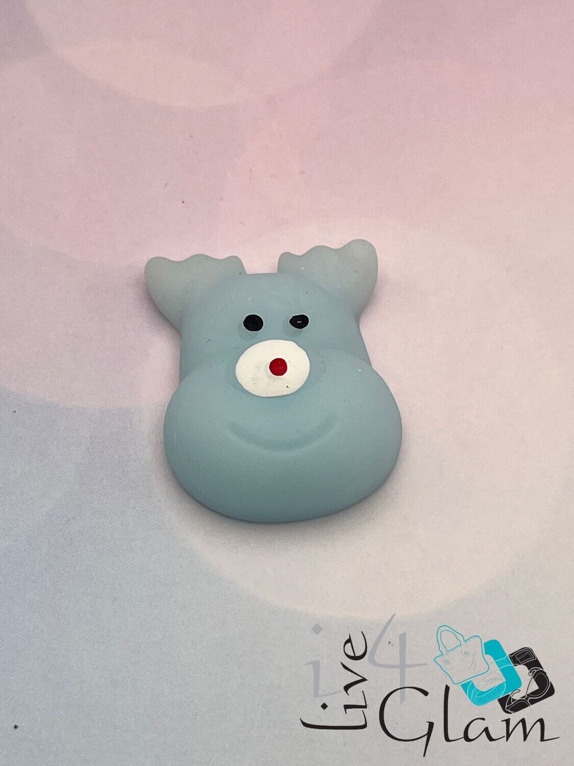 Christmas Mochi  Squishy Toy Blue Reindeer